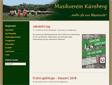 Tablet Screenshot of musikverein.kuernberg.net